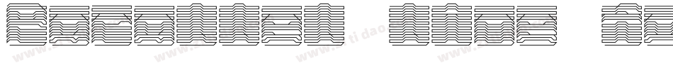 Parallel line font R字体转换